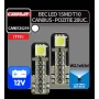 Bec Led - 1SMD 12V pozitie T10 W2,1x9,5d Canbus 2buc Carpoint - Alb dispersat