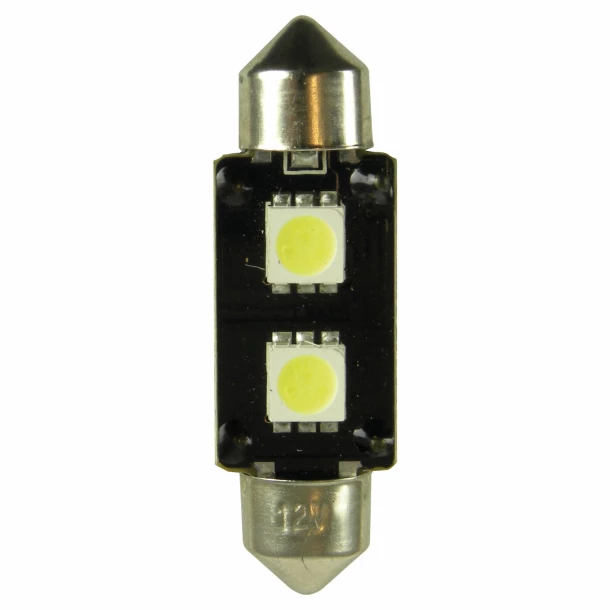 Bec Led - 2SMD 12V sofit T11x37mm soclu SV8,5-8 Canbus 1buc Carpoint - Alb