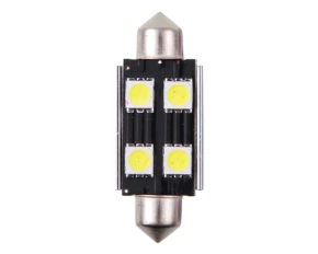 Bec Led - 4SMD 12V sofit T11x42mm soclu SV8,5-8 Canbus 2buc - Alb
