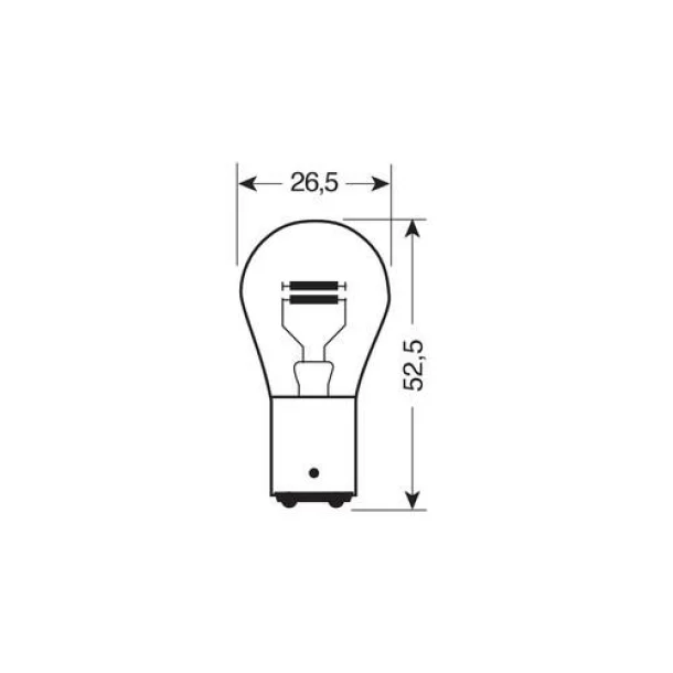 Osram Original Line 12V - P21/5W - 21/5W Position, brake BAY15d 1pcs