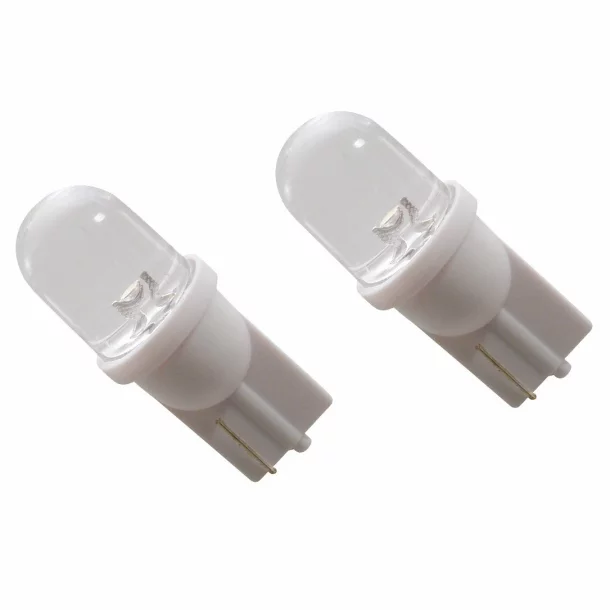 Bec tip LED 12V 5W soclu plastic T10 W2,1X9,5d 2buc Carpoint - Alb focalizat