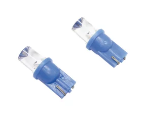 Carpoint 12V 5W Colour-Led, lamp 1 Led - (T10) - W2,1x9,5d 2pcs - Blue wide beam