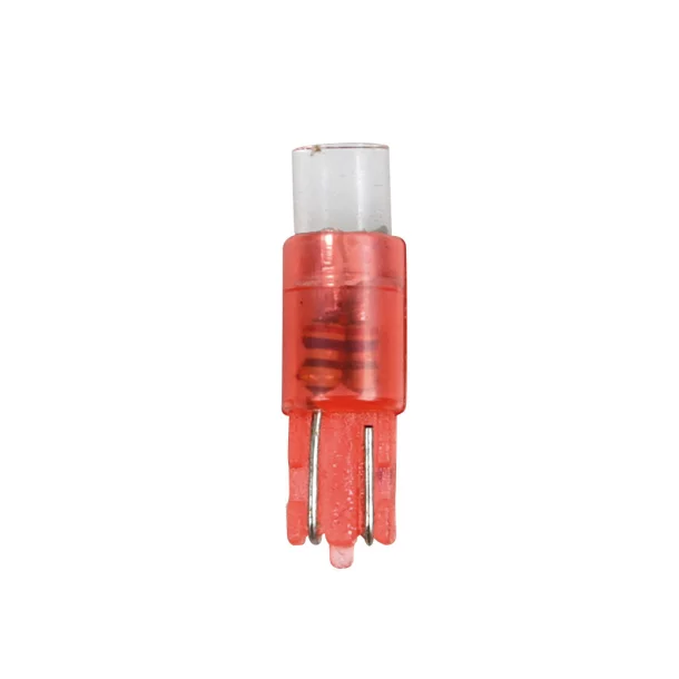 12V Cockpit colour Led 1 Led - (T5) - W2x4,6d - 5 pcs - Red