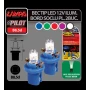12V Cockpit colour lamp 1 Led - B8,5d - 2 pcs - White - Resealed
