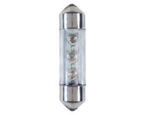 Bec tip LED 12V sofit cu 3 leduri 10x36mm SV8,5-8 2buc - Curcubeu