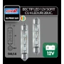 Bec tip LED 12V sofit cu 4 leduri 10x44mm SV8,5-8 2buc - Curcubeu