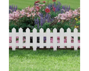 Flower bed border / fence 40.5 x 29.5 cm - white