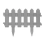 Flower bed border /fence 40.5 x 29.5 cm - gray