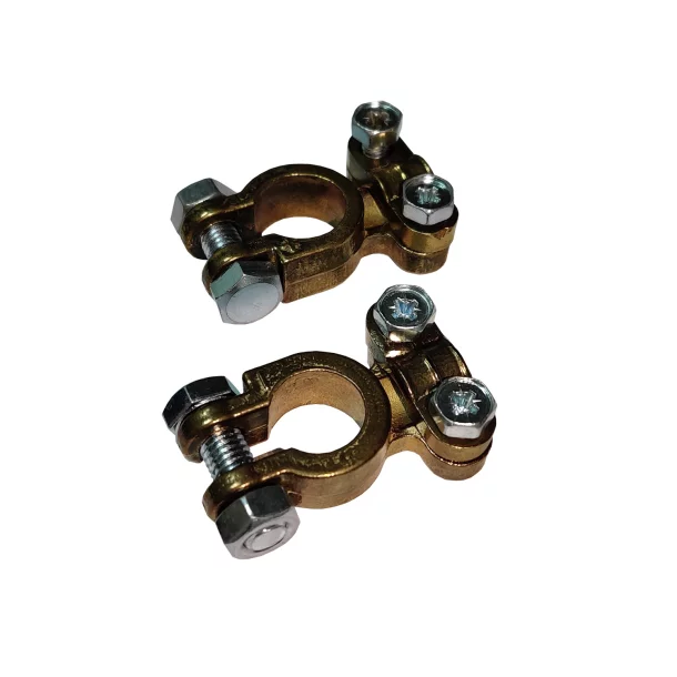 Copper battery clamp set 2pcs