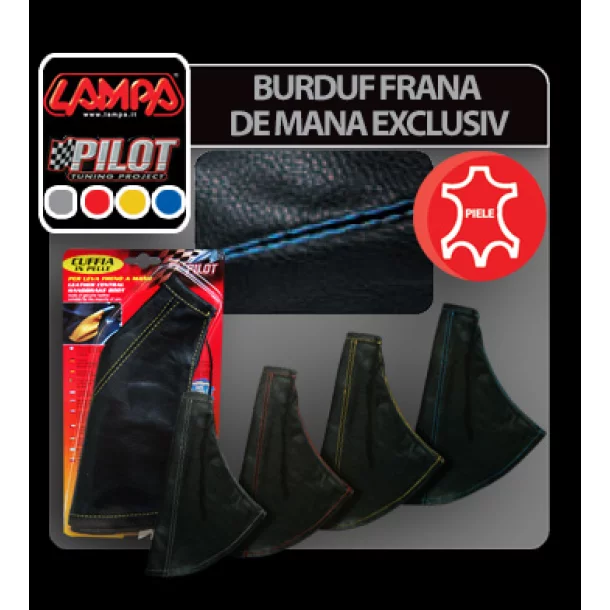 Burduf frana de mana Exclusive - Negru/Galben