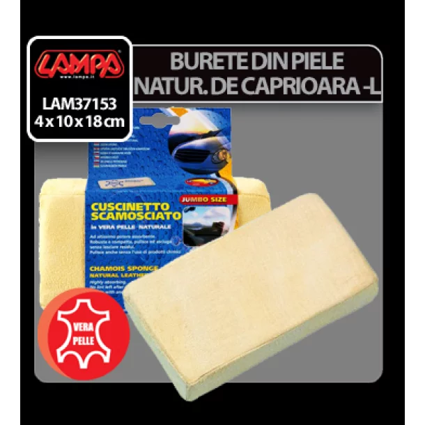 Burete din piele naturala de caprioara - L