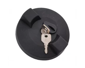 Kamar black plastic Tank-Lock with keys - Ø 80mm