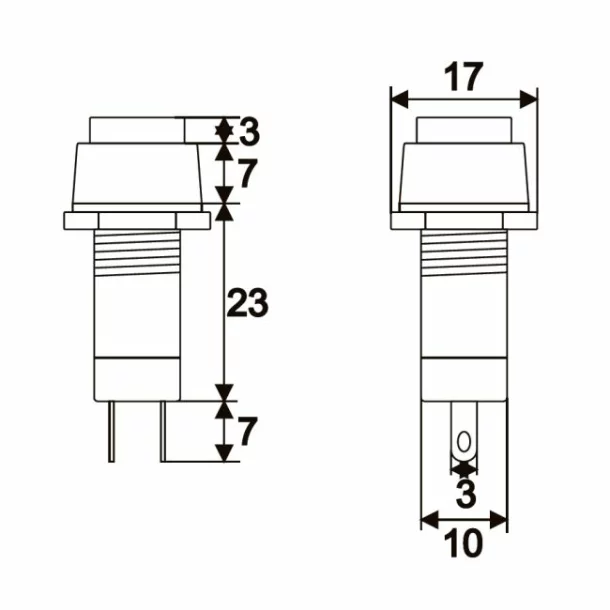 Buton1 circuit1A-250VOFF-ONnegru