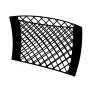 Net-System-6, elasticized net pocket - 40x25cm