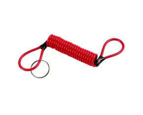 Reminder, steel spiral cable - Red