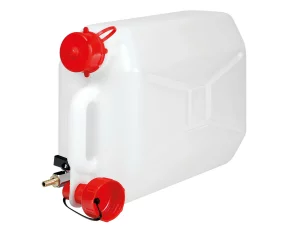 Jerry can, polyethilene, with metal tap - 10 L - Horizontal