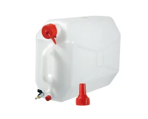 Jerry can, polyethilene, with metal tap - 15 L - Horizontal