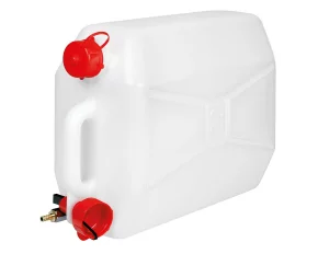 Jerry can, polyethilene, with metal tap - 20 L - Horizontal