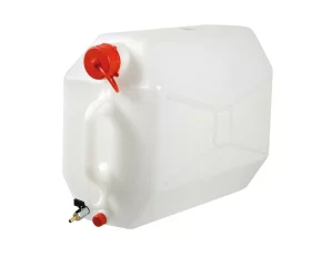 Lampa fémcsappal ellátott vizes kanna, vízszintes használat - 25l