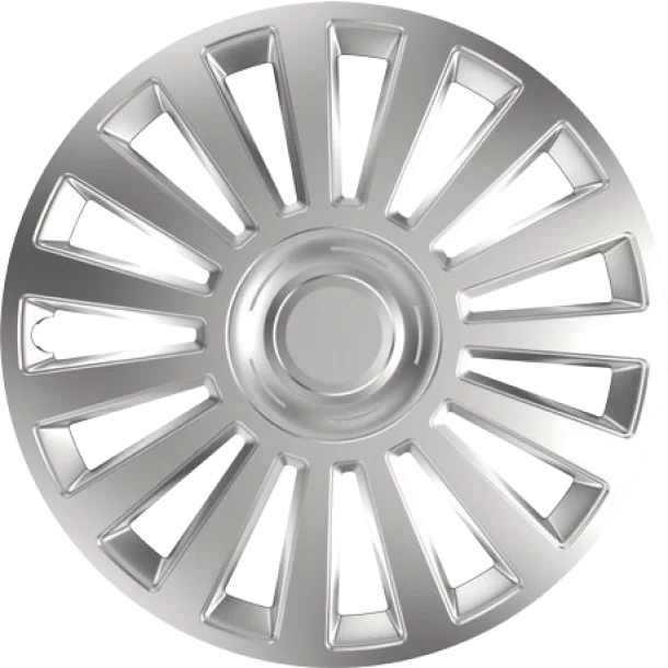Capace roti auto Luxury 4buc - Argintiu - 16&#039;&#039; - Resigilat