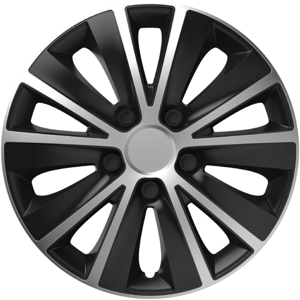 Wheel covers Rapide SB 4pcs - Silver/Black - 14'' - Resealed
