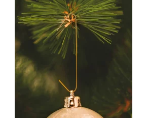 Carlige pt. suspendarea bomboanelor si podoabelor de pom de Craciun - auriu - 150 buc./pachet