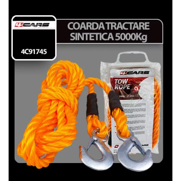 4Cars Synthetic towing rope - 5000 kg