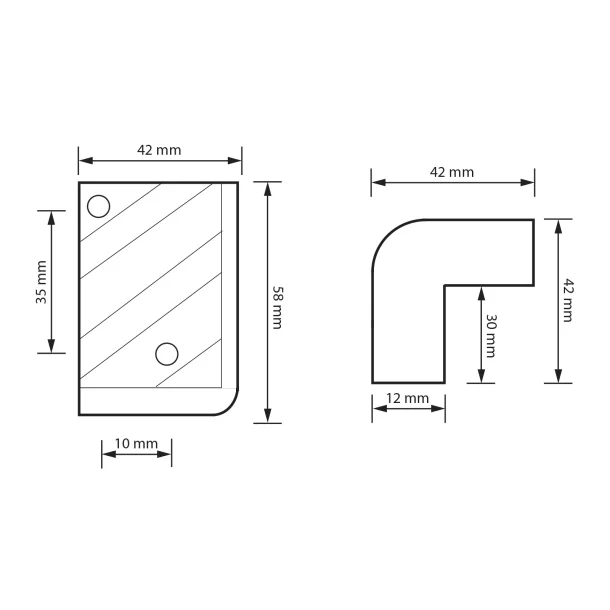 Speaker corner protector cabinet