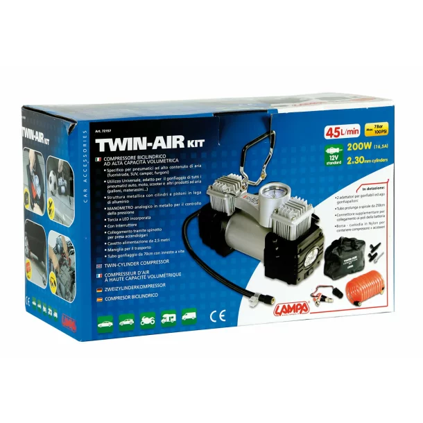 Compresor aer dublu pentru SUV Twin-Air 12V 200W