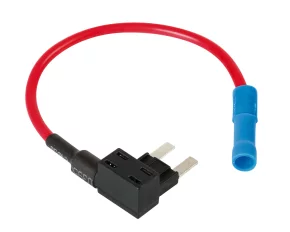 Quick-connector for two micro-blade fuses 30+20A 12/24V