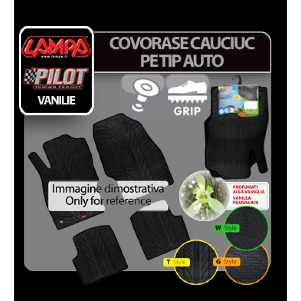 Rubber mats Fiat Panda (09/03&gt;)