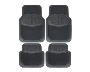 Covorase mocheta si cauciuc universale 4buc - Negru