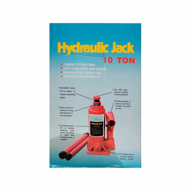 Hydraulic bottle jack - 10000 Kg - 10 To