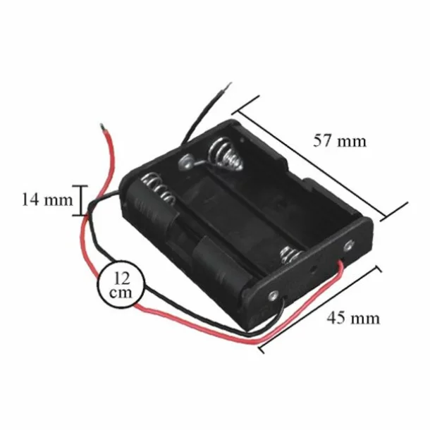 Cutii si carcase pt baterii3 buc. AA (baterie creion)
