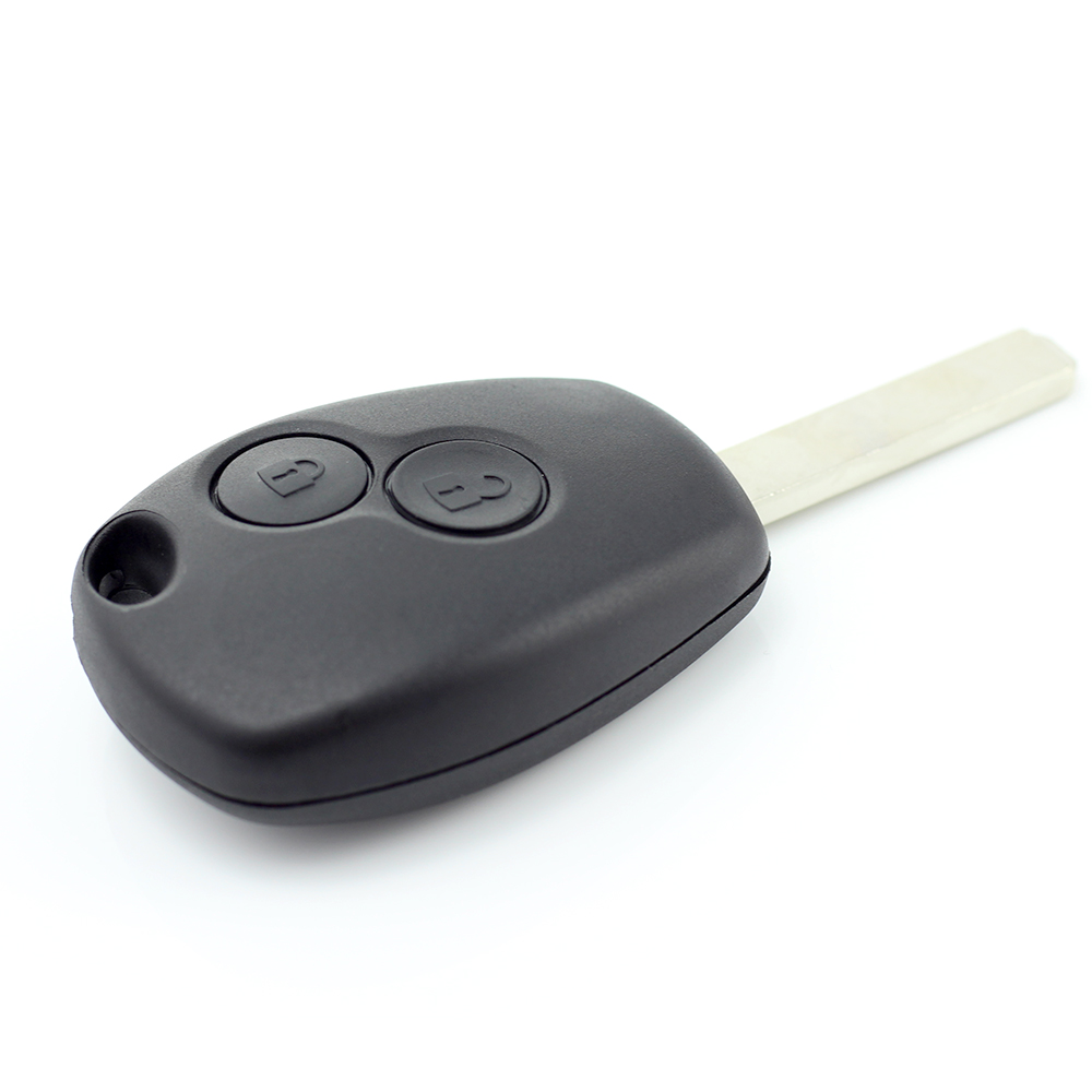 Dacia / Renault - Carcasa cheie cu 2 butoane si suport baterie din inox thumb