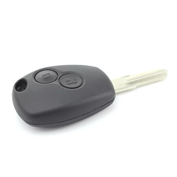 Dacia / Renault - Carcasa cheie cu 2 butoane și suport inox pentru baterie