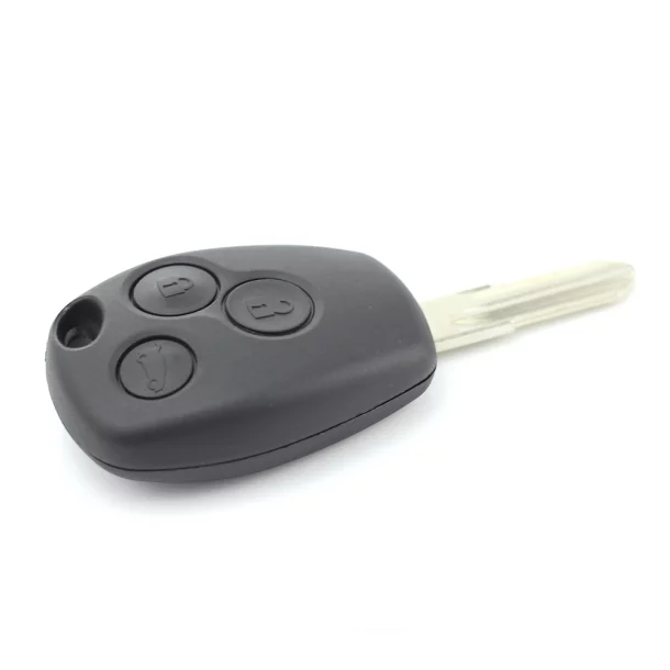 Dacia / Renault - Carcasa cheie cu 3 butoane si suport baterie din inox