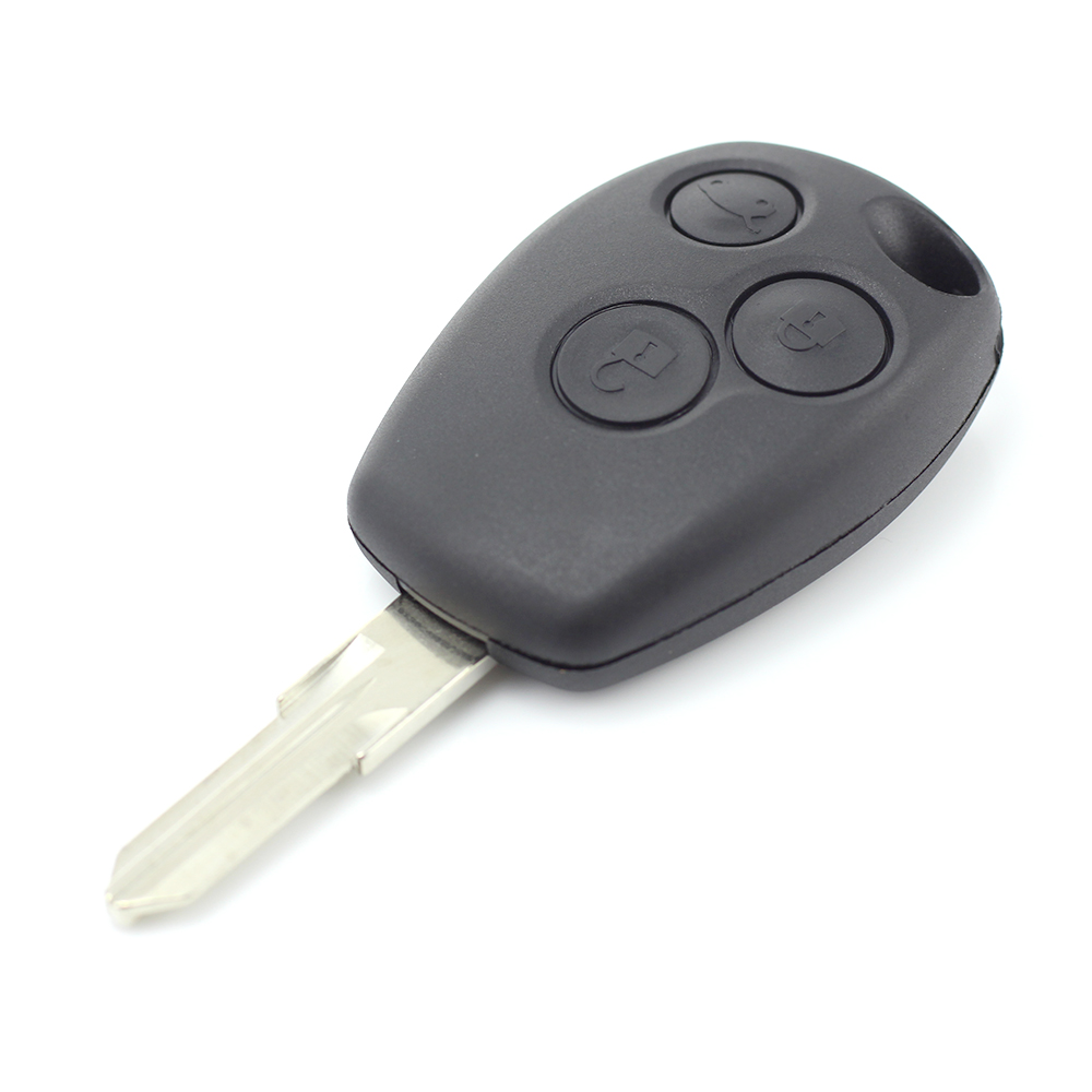 Dacia / Renault - Carcasa cheie cu 3 butoane si suport baterie din inox thumb