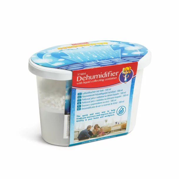 Dehumidifier with liquid collecting container - 500 ml