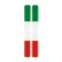 Flag-Italy, styling epoxy flag, 2 pcs - 15x138 mm