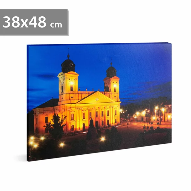 FAMILY POUND - Tablou cu LED - &quot;Debretin&quot;, 2 x AA, 38 x 48 cm