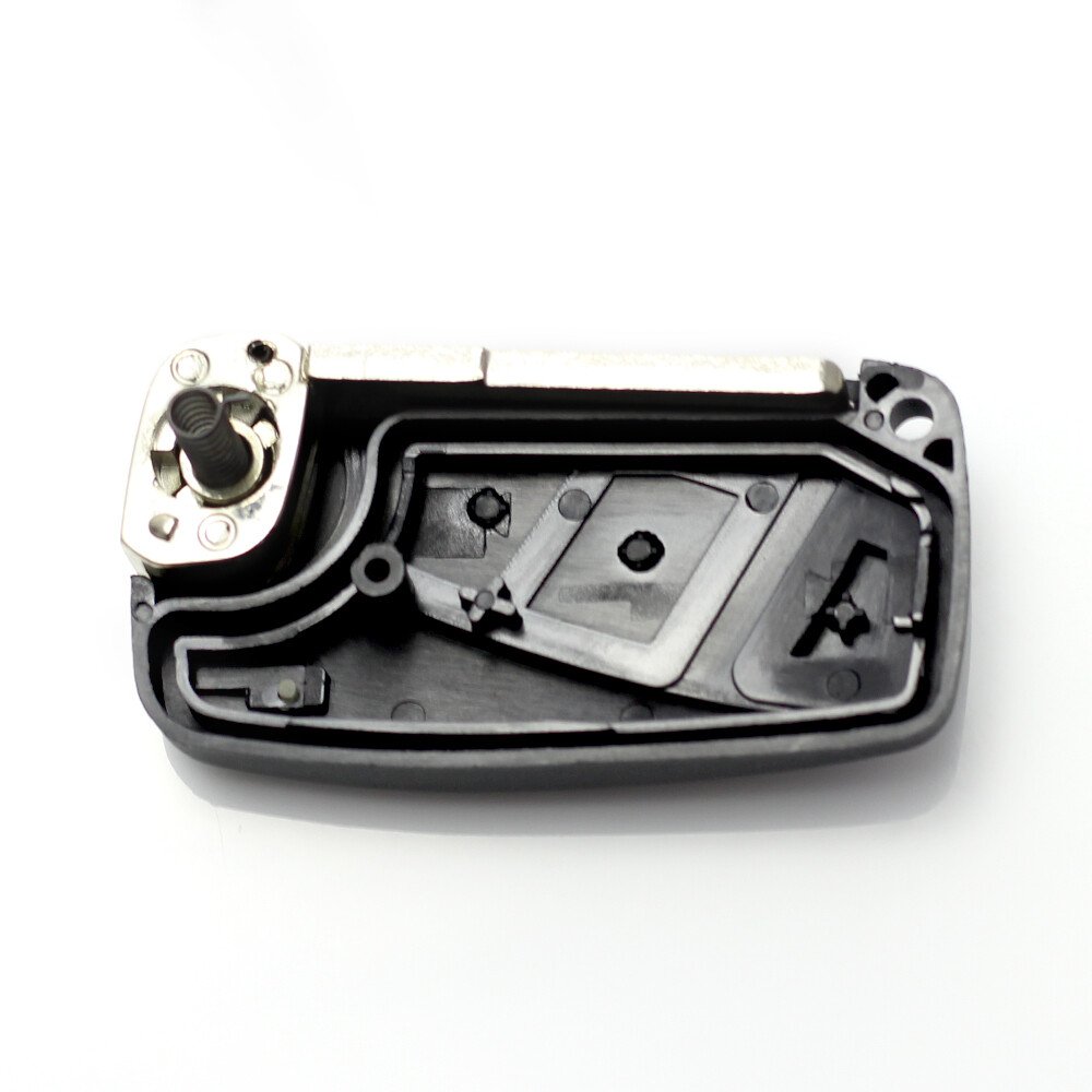 Fiat - Carcasa cheie tip briceag, 3 butoane, negru thumb