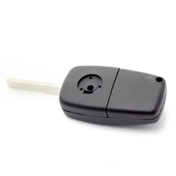 Fiat - Carcasa cheie tip briceag, 3 butoane, negru