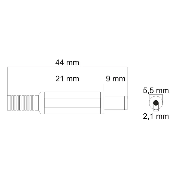 Fisa CC cu protector5.5/2.1