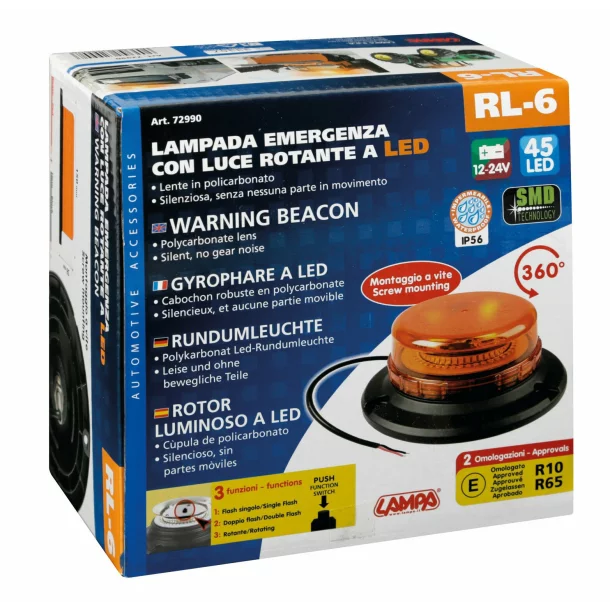 RL-6, Led warning beacon, 12/24V