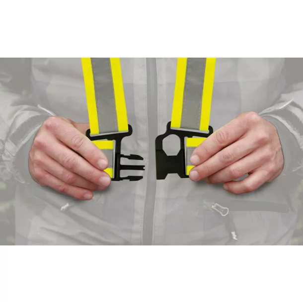 X-Belt, safety reflective cross belt - Yellow