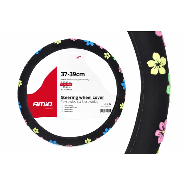 Amio steering wheel cover SWC-13-M - Ø 37-39 cm - Flower