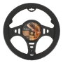 Artisan steering wheel cover - M - Ø 37/39 cm - Black/White