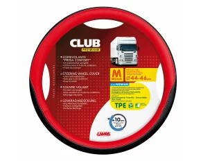 Club premium kamionos kormányhuzat  - M - Ø 44/46 cm - Piros