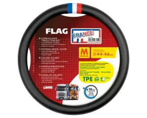 Flag France, Skeentex steering wheel cover - M - Ø 44/46 cm